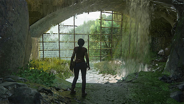 Soon, you will start another uncontrollable slide down - Reach the railway station - 8. Partners - Walkthrough - Uncharted: The Lost Legacy Game Guide