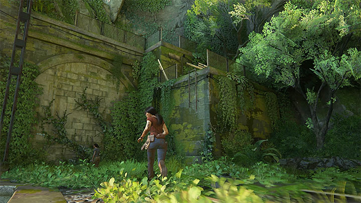 This is where you find a ladder - Reach the railway station - 8. Partners - Walkthrough - Uncharted: The Lost Legacy Game Guide