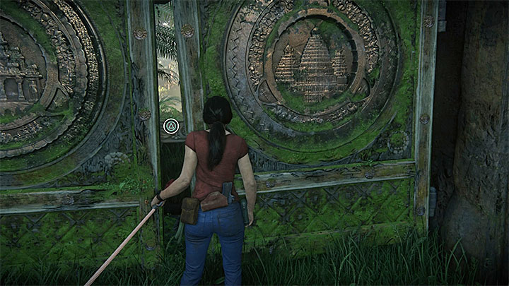 Attach the winch to the gate. - - Homecoming - Walkthrough - Uncharted: The Lost Legacy Game Guide