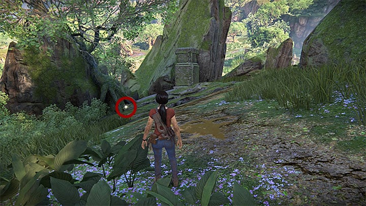 This secret is located in the east part of the map - Treasures in Wester Ghats Secrets - Secrets - Uncharted: The Lost Legacy Game Guide