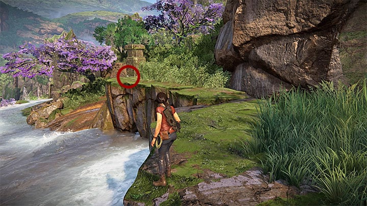 You can find this secret when you are exploring areas around fort Ganesha which is located in the south-east part of the map - Treasures in Wester Ghats Secrets - Secrets - Uncharted: The Lost Legacy Game Guide