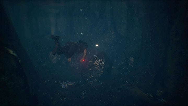 Right after you enter the chamber with a large Shiva statue, stand right in front of it - Solution to the puzzle with Shivas statue - Walkthrough - Uncharted: The Lost Legacy Game Guide