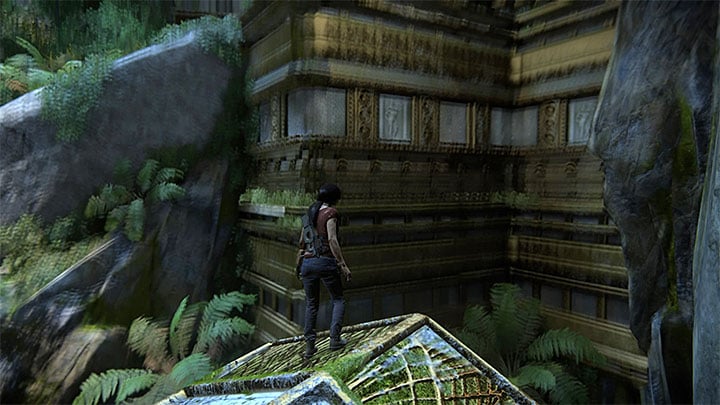 Climb up - Solution to the puzzle with Shivas statue - Walkthrough - Uncharted: The Lost Legacy Game Guide