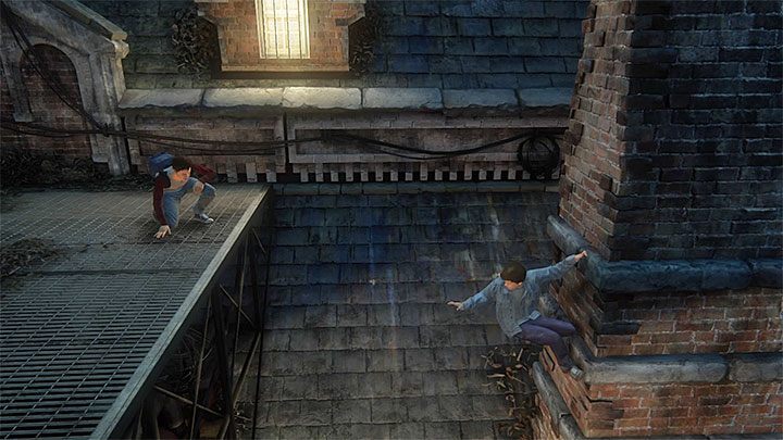During the climbing section Nathan must jump onto a ledge located behind his back. - Uncharted 4: Chapter 1 The Lure of Adventure - walkthrough - Walkthrough - Uncharted 4: A Thiefs End Game Guide