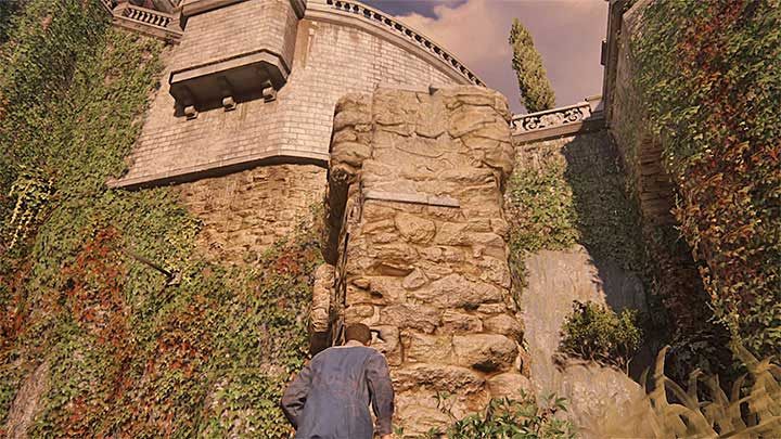 Climb on top of a very peculiar stone construction. - Uncharted 4: Chapter 6 Once a Thief - walkthrough - Walkthrough - Uncharted 4: A Thiefs End Game Guide