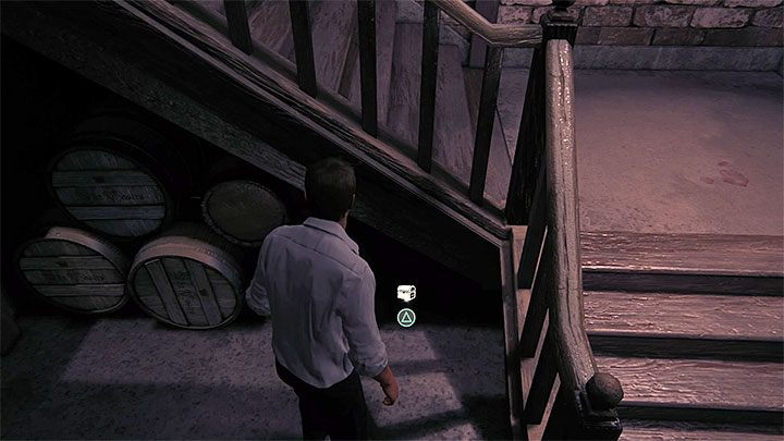 After entering the basement go through the first passage on the left side - Uncharted 4: Chapter 6 Once a Thief - walkthrough - Walkthrough - Uncharted 4: A Thiefs End Game Guide