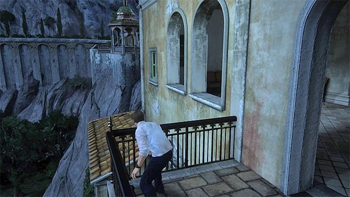 Walk across the empty building and get to its back - Uncharted 4: Chapter 7 Lights Out - walkthrough - Walkthrough - Uncharted 4: A Thiefs End Game Guide