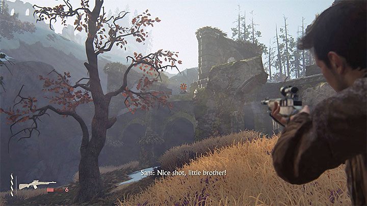 You can fight from a short distance or strike your opponents with your sniper rifle - Uncharted 4: Chapter 8 The Grave of Henry Avery - walkthrough - Walkthrough - Uncharted 4: A Thiefs End Game Guide