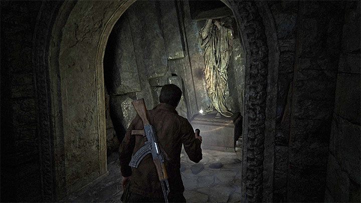 You will get to a much bigger chamber with three hanging crosses - Uncharted 4: Chapter 8 The Grave of Henry Avery - walkthrough - Walkthrough - Uncharted 4: A Thiefs End Game Guide