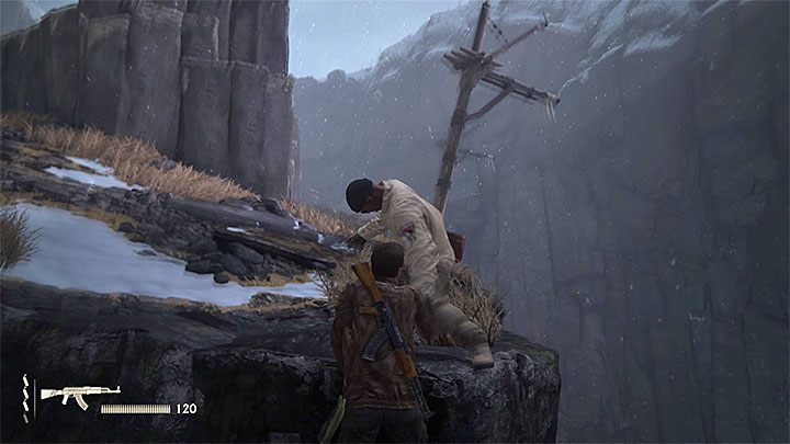 You can throw the nearest mercenary off the mountain - Uncharted 4: Chapter 8 The Grave of Henry Avery - walkthrough - Walkthrough - Uncharted 4: A Thiefs End Game Guide