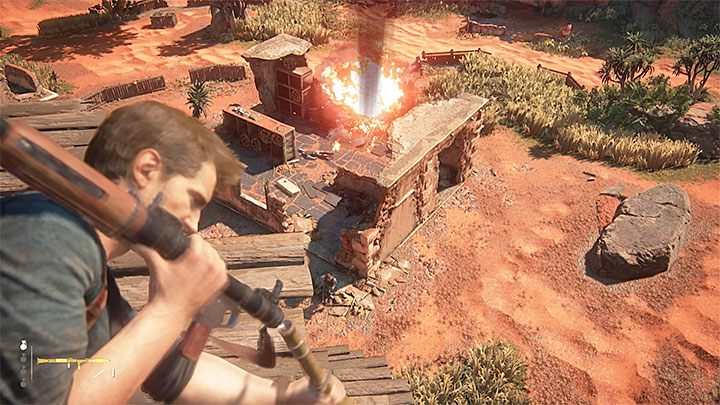 Strike your foes from the tower, or head downstairs - Uncharted 4: Chapter 10 The Twelve Towers - walkthrough - Walkthrough - Uncharted 4: A Thiefs End Game Guide