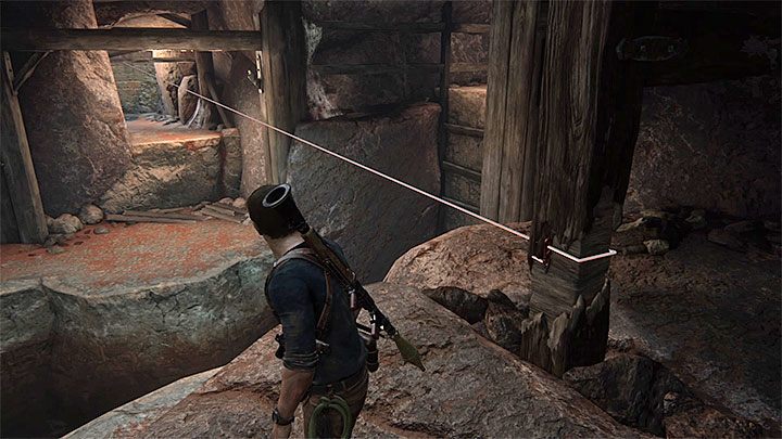 Tie the rope around the pillar - Uncharted 4: Chapter 10 The Twelve Towers - walkthrough - Walkthrough - Uncharted 4: A Thiefs End Game Guide