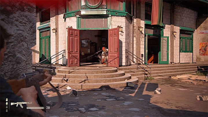Move towards the building on the right carefully - Uncharted 4: Chapter 11 Hidden in Plain Sight - walkthrough - Walkthrough - Uncharted 4: A Thiefs End Game Guide