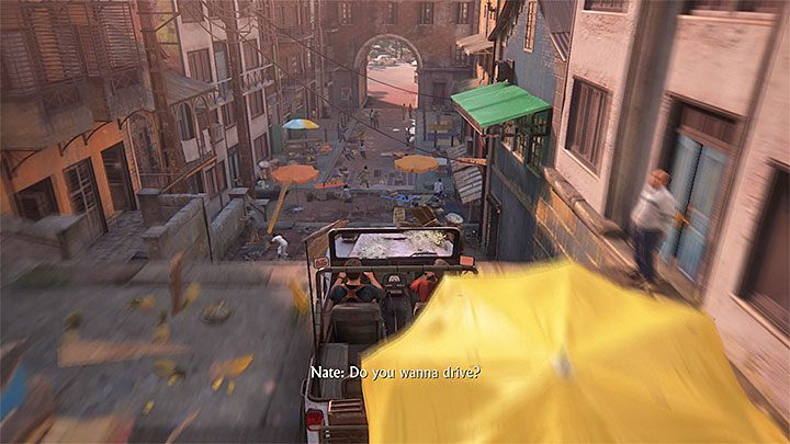 Use shortcuts and side alleys to avoid enemy fire - Uncharted 4: Chapter 11 Hidden in Plain Sight - walkthrough - Walkthrough - Uncharted 4: A Thiefs End Game Guide