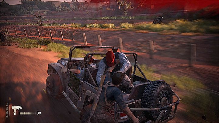 You can jump over to the other vehicles - Uncharted 4: Chapter 11 Hidden in Plain Sight - walkthrough - Walkthrough - Uncharted 4: A Thiefs End Game Guide