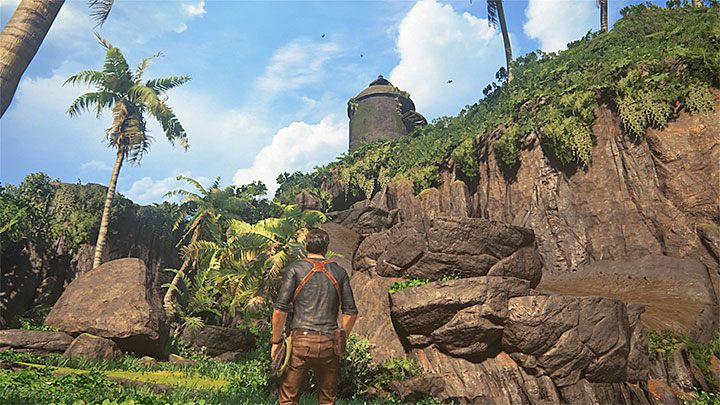 You can try and find pirate hideout right at the beginning of this chapter, or you can wait until you have sufficiently explored the entire archipelago and collected some of the treasures - Uncharted 4: Chapter 12 At Sea - walkthrough - Walkthrough - Uncharted 4: A Thiefs End Game Guide