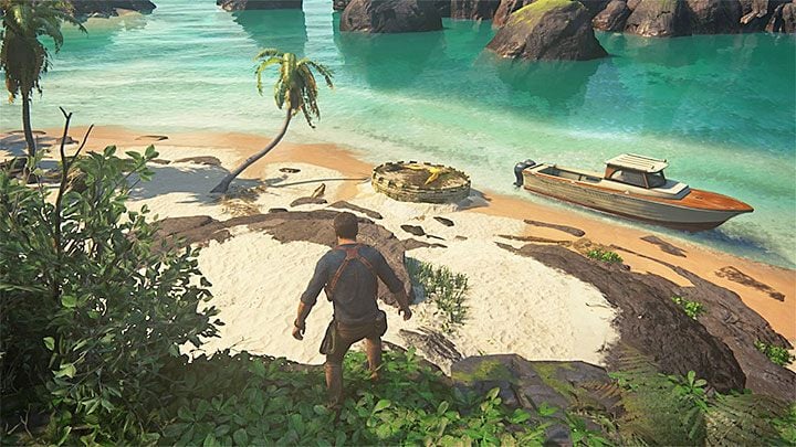 From now on, you will have to find big arrows that resemble compass needles and follow them - Uncharted 4: Chapter 12 At Sea - walkthrough - Walkthrough - Uncharted 4: A Thiefs End Game Guide