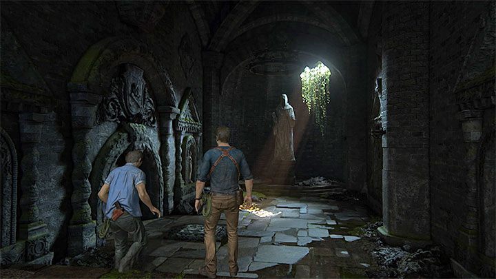 Remain in the chamber where there optional conversation took place and go into the corridor that you have not yet explored - Uncharted 4: Chapter 12 At Sea - walkthrough - Walkthrough - Uncharted 4: A Thiefs End Game Guide