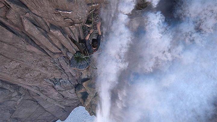 You have o take a swing and jump into the cave next to the waterfall. - Uncharted 4: Chapter 13 Marooned - walkthrough - Walkthrough - Uncharted 4: A Thiefs End Game Guide