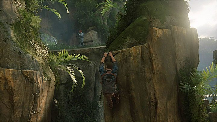 You can remain hidden by hanging down from ledges and hiding in grass - Uncharted 4: Chapter 13 Marooned - walkthrough - Walkthrough - Uncharted 4: A Thiefs End Game Guide