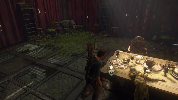 There is a note on the corner of the table - Uncharted 4: Chapter 18 New Devon - walkthrough - Walkthrough - Uncharted 4: A Thiefs End Game Guide