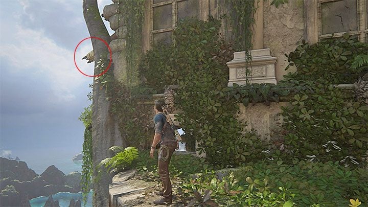 You find this collectible soon after you walk around, or eliminate, the second of the two mercenary groups - Uncharted 4: Chapter 14 Join Me in Paradise - treasure list - Treasures - Uncharted 4: A Thiefs End Game Guide