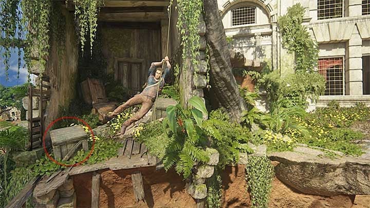 Leap towards the chasm and use grappling hook in mid-air - Uncharted 4: Chapter 14 Join Me in Paradise - treasure list - Treasures - Uncharted 4: A Thiefs End Game Guide