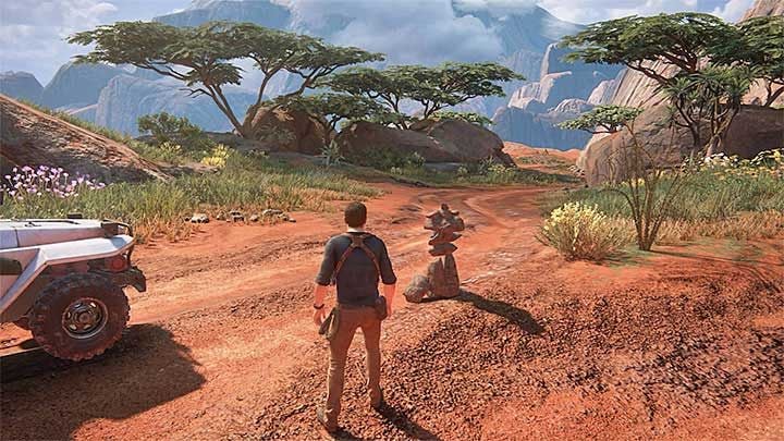 This cairn can be found right after you start the chapter - Uncharted 4: Not a Cairn in the World trophy - all cairns locations - Trophies In Uncharted 4 - Uncharted 4: A Thiefs End Game Guide