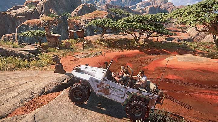 You will find this cairn on the left side of the road, soon after you use the winch for the first time - Uncharted 4: Not a Cairn in the World trophy - all cairns locations - Trophies In Uncharted 4 - Uncharted 4: A Thiefs End Game Guide