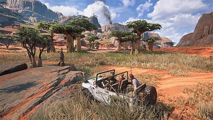 You will come across this cairn when you get to the biggest area on the map - Uncharted 4: Not a Cairn in the World trophy - all cairns locations - Trophies In Uncharted 4 - Uncharted 4: A Thiefs End Game Guide
