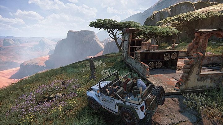This cairn is by the destroyed building on a hill - Uncharted 4: Not a Cairn in the World trophy - all cairns locations - Trophies In Uncharted 4 - Uncharted 4: A Thiefs End Game Guide