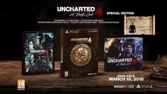 Uncharted 4: A Thiefs End Special Edition is the title of one of the two collector editions of the game - Uncharted 4: Game editions - Appendix - Uncharted 4: A Thiefs End Game Guide
