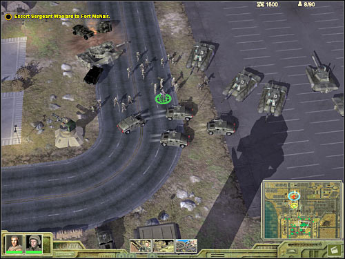 Sergeant Woolard's team will appear to the north of your current position (5 on the map) and it's going to be attacked by Hierarchy units almost instantly - Mission 2 - part 1 - Prelude - Universe at War: Earth Assault - Game Guide and Walkthrough