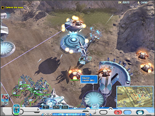 Sixth objective: Rebuild the Flow Generator in the highlighted area - Mission 1 - part 2 - Novus - Universe at War: Earth Assault - Game Guide and Walkthrough