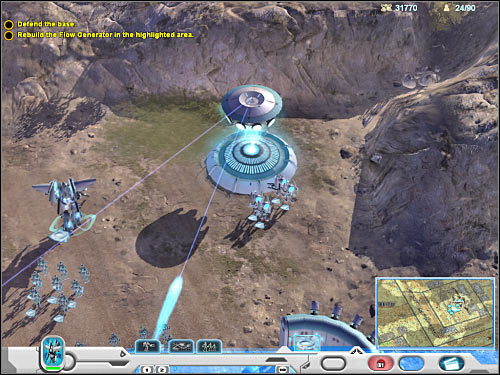 You'll probably notice that two enemy Walkers are heading towards your base - Mission 1 - part 2 - Novus - Universe at War: Earth Assault - Game Guide and Walkthrough