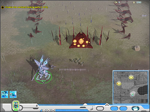 The second holding pen can be found to the north-west (4 on the map) - Mission 2 - part 2 - Novus - Universe at War: Earth Assault - Game Guide and Walkthrough