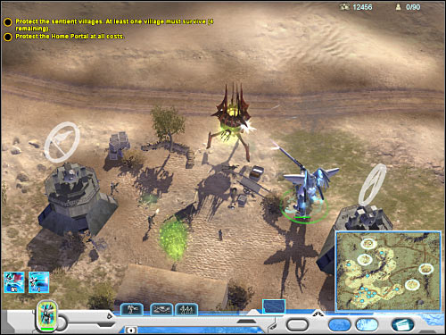 Enemy units will appear to the north of your base - Mission 4 - part 2 - Novus - Universe at War: Earth Assault - Game Guide and Walkthrough