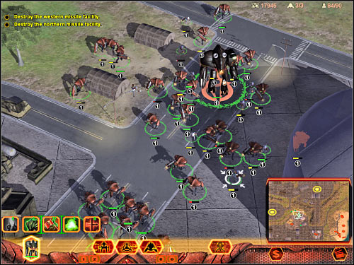 I would recommend that you divide your army into two smaller groups - Mission 2 - part 3 - Hierarchy - Universe at War: Earth Assault - Game Guide and Walkthrough