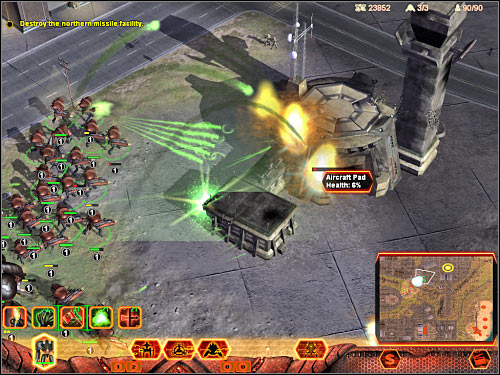 Finding the northern facility is going to be fairly easy - Mission 2 - part 3 - Hierarchy - Universe at War: Earth Assault - Game Guide and Walkthrough