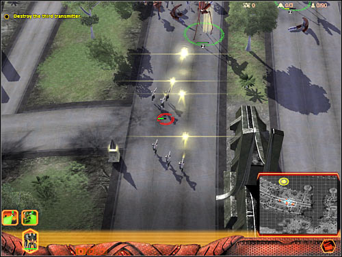 Fifth objective: Move Orlok to the transport - Mission 3 - part 2 - Hierarchy - Universe at War: Earth Assault - Game Guide and Walkthrough