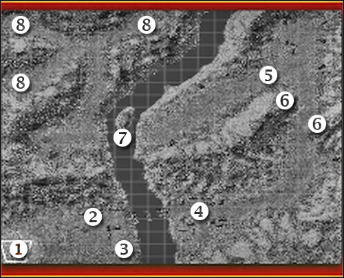 Map legend - Mission 5 - part 1 - Hierarchy - Universe at War: Earth Assault - Game Guide and Walkthrough