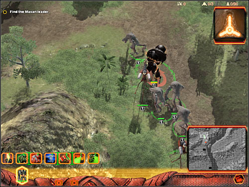 Now you will have to start destroying some of the nearby Guardian turrets - Mission 5 - part 2 - Hierarchy - Universe at War: Earth Assault - Game Guide and Walkthrough