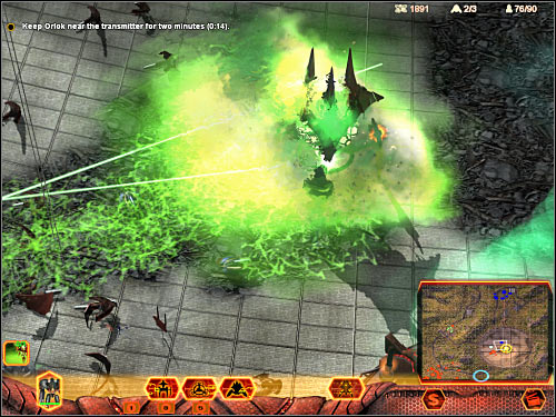 Fourth objective: Defeat Kamal Re'x - Mission 6 - part 2 - Hierarchy - Universe at War: Earth Assault - Game Guide and Walkthrough