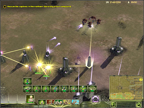 Start moving your army to the north - Mission 1 - part 3 - Masari - Universe at War: Earth Assault - Game Guide and Walkthrough