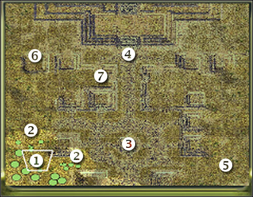 Map legend - FINAL MISSION - part 1 - Masari - Universe at War: Earth Assault - Game Guide and Walkthrough