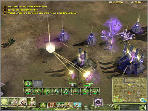 Obviously you will have to focus on gathering a strong army - FINAL MISSION - part 2 - Masari - Universe at War: Earth Assault - Game Guide and Walkthrough