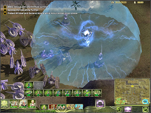 Start off by ordering your army to go north - FINAL MISSION - part 2 - Masari - Universe at War: Earth Assault - Game Guide and Walkthrough