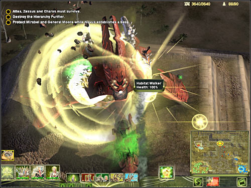 If you've done everything according to the plan, you should be somewhere to the west of the Purifier - FINAL MISSION - part 2 - Masari - Universe at War: Earth Assault - Game Guide and Walkthrough