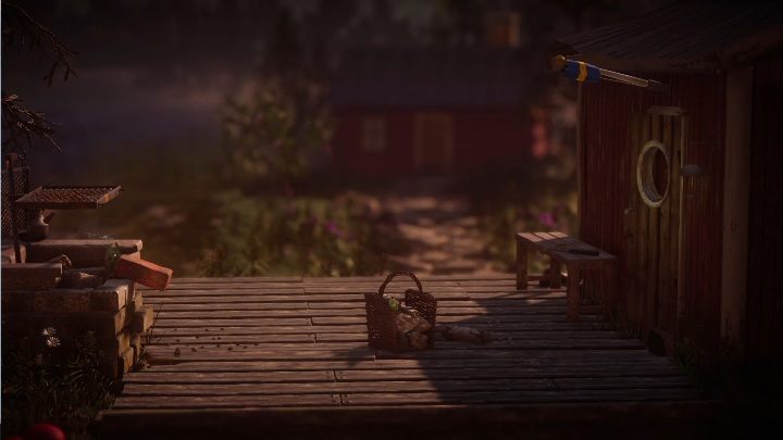 In order to get to the building, you must first throw the brick on the boards, which will break them - Unravel 2: Nightswimming level walkthrough - Unravel 2: Walkthrough - Unravel 2 Game Guide