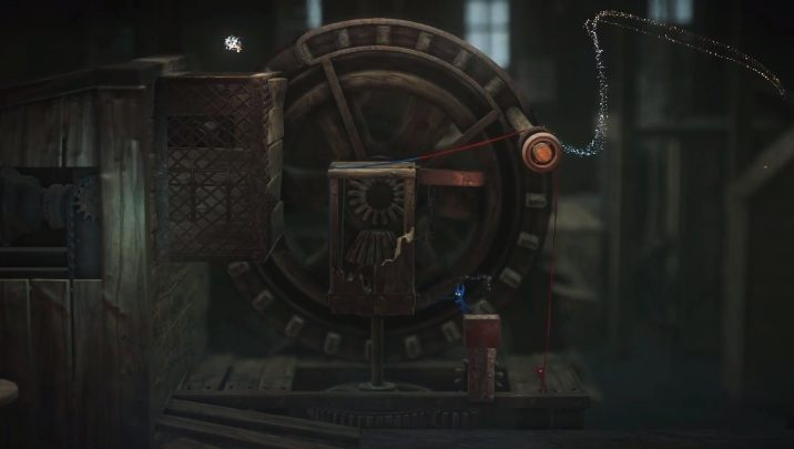 Then take the red character to the metal lever protruding from the platform and leap over the perpendicular handle - Unravel 2: How to go past the turbine in At the Rapids? - Unravel 2: FAQ - Unravel 2 Game Guide